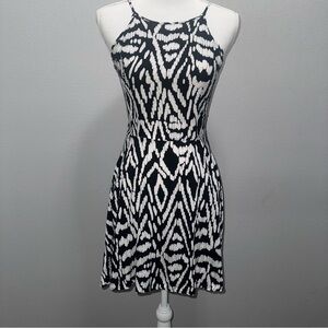 Aeropostale‎ Dress Womens S Abstract Tribal Fit & Flare Smocked Sundress Halter